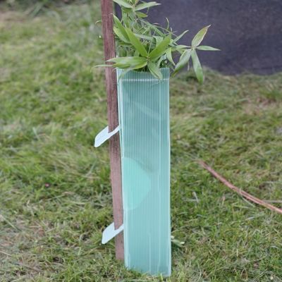 Green PP Hollow คอร์ฟลูต Tree Guard ที่พักพิงต้นไม้ที่ย่อยสลายได้ทางชีวภาพ