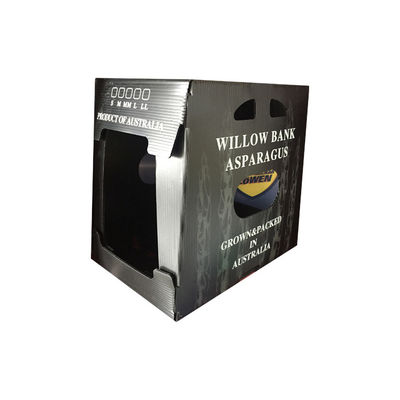 กล่องบรรจุพืชผัก ผลิตจากพลาสติกโพลีพรอพีเลนทับทิม ให้ความทนทานที่ดีต่อความชื้นบดและแมลง