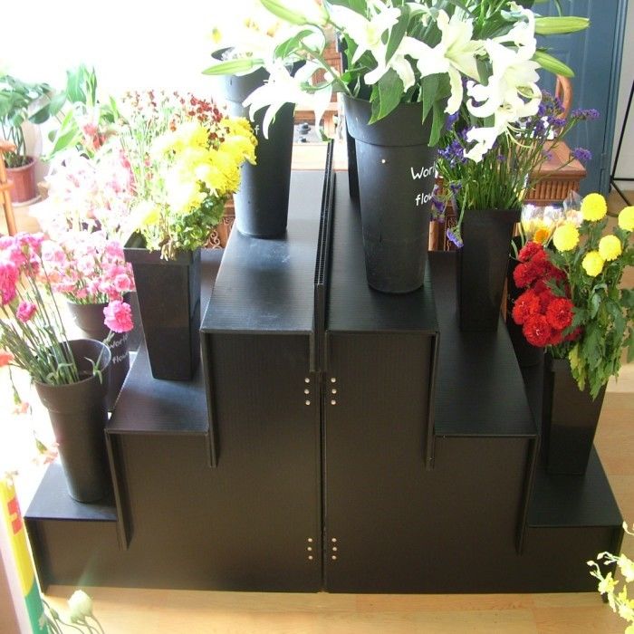 10mm Corflute Wedding Flower Display Stands Chemical Resistant