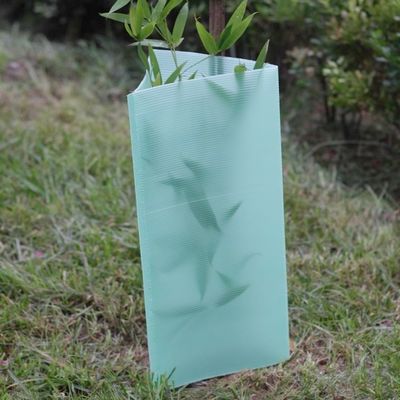 2mm คอร์ฟลูต Plastic Tree Trunk Wraps Green Plastic Tree Guards