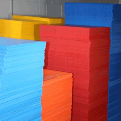 แผ่นชั้นพาเลทร่องผนังคู่ 3mm 4mm Layer Pad Pallet Sheets Blue