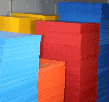สารหน่วงไฟ 3mm 4mm Corrugated Plastic Sheet PP คอร์ฟลูต Protection Sheet
