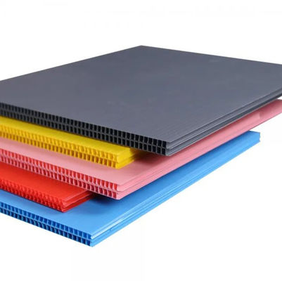 1.5-12mm คอโรพลาสต์ PP Hollow Sheet โพรพิลีน Hollow Board สำหรับหมึกสี