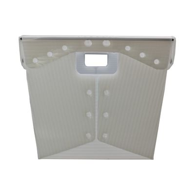 การหมุนเวียน Corrugated Postal Tote สีขาว USPS Shipping Plastic Totes