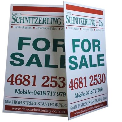 3mm Real Estate คอร์ฟลูต Signs กระดานแกนพลาสติกลูกฟูกทนรังสียูวี