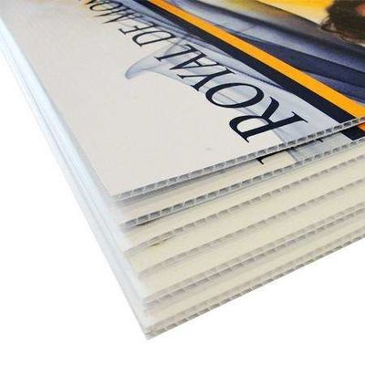 18x24 เป็นมิตรกับสิ่งแวดล้อม PP Polypropylene Corflute Yard Sign with H Stakes