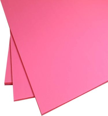 แผ่นพลาสติก PP Corrugated Polypropylene Coroplast Board น้ำหนักเบารีไซเคิล