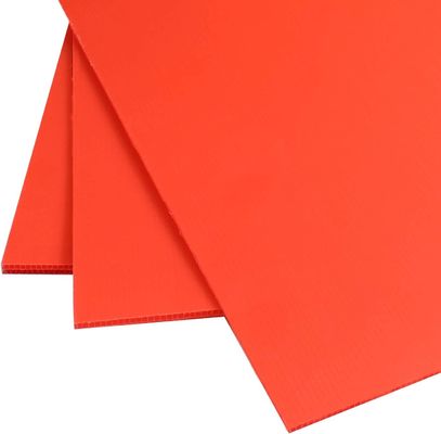 แผ่นพลาสติก PP Corrugated Polypropylene Coroplast Board น้ำหนักเบารีไซเคิล