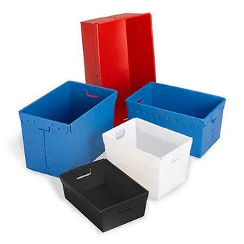 PP Postal Mail Tote Hollow Boxes Bins Rigid Customized with Handles